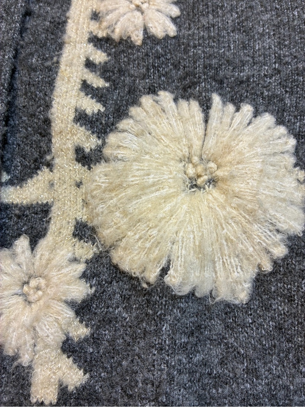 By Anthropologie Catherine Embroidered Floral Open Knit Cardigan - Picture 10 of 14